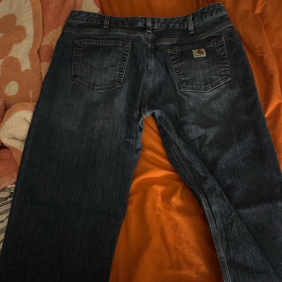 Carhartt Dark Blue Women's Straight Leg Jeans - Picture 4 of 5